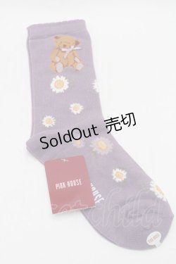 画像2: PINK HOUSE / 雛菊ロンドソックス  パープル S-25-09-29-008-LO-ZA-HR-ZS