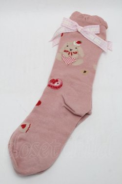 画像2: PINK HOUSE / sweets lop ear bunnyソックス  ピンク S-25-09-29-009-LO-ZA-HR-ZS