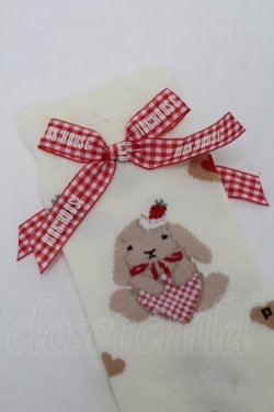 画像3: PINK HOUSE / sweets lop ear bunnyソックス  アイボリー S-25-09-29-013-LO-ZA-HR-ZS