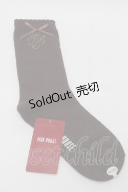 画像2: PINK HOUSE / ロゴ入りドット柄ソックス   S-25-09-29-016-LO-ZA-AS-ZS