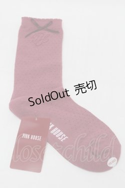 画像1: PINK HOUSE / ロゴ入りドット柄ソックス   S-25-09-29-017-LO-ZA-AS-ZS