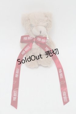 画像1: PINK HOUSE / くまぬいぐるみコサージュ  ビスケット S-25-09-29-019-LO-ZA-HR-ZS