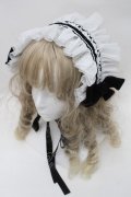 LOLITA / ヘッドドレス  黒ｘ白 S-25-09-29-023-LO-ZA-AS-ZS