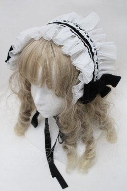 画像1: LOLITA / ヘッドドレス  黒ｘ白 S-25-09-29-023-LO-ZA-AS-ZS