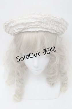 画像2: PINK HOUSE / ローンフリルベレー帽  オフ S-25-09-29-026-LO-AC-AS-ZS