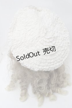 画像3: PINK HOUSE / ローンフリルベレー帽  オフ S-25-09-29-026-LO-AC-AS-ZS