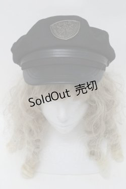 画像2: Moi-meme-Moitie / エンブレムバッチ付きミリタリー風ハット  黒 S-25-09-29-027-MO-AC-AS-ZS