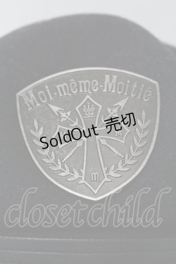 画像4: Moi-meme-Moitie / エンブレムバッチ付きミリタリー風ハット  黒 S-25-09-29-027-MO-AC-AS-ZS