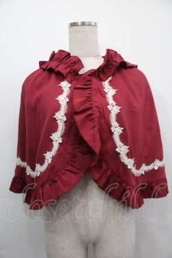 画像1: axes femme kawaii / 童話の小公女ケープ  赤 S-25-10-01-031-AX-JA-AS-ZS