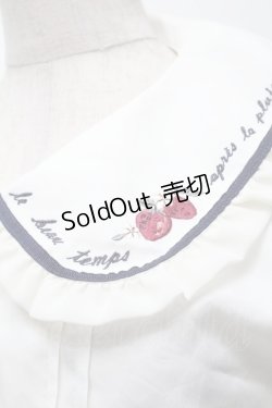 画像3: axes femme POETIQUE / リボン付ストロベリー刺繍ブラウス  オフ S-25-10-01-033-AX-BL-AS-ZS