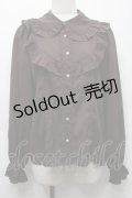 axes femme kawaii / 3wayジャボ付きブラウス  ブラウン S-25-10-01-039-AX-BL-AS-ZS