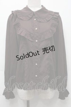 画像1: axes femme kawaii / 3wayジャボ付きブラウス  ブラウン S-25-10-01-039-AX-BL-AS-ZS