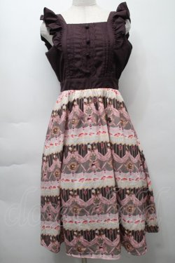 画像1: axes femme POETIQUE / ガトーシュクレフリルワンピース  ピンク S-25-10-01-042-AX-OP-AS-ZS