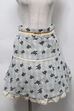画像1: axes femme / バラフロッキーptフレアスカート  グリーン S-25-10-01-058-AX-SK-AS-ZS