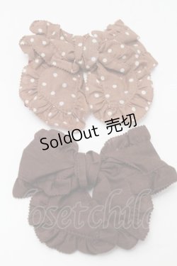 画像1: PINK HOUSE / リボンブローチ  ブラウン S-25-10-01-015-LO-ZA-AS-ZS