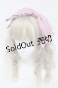axes femme kawaii / 斜めリボンカチューシャ  ピンク S-25-10-01-023-AX-AC-AS-ZS