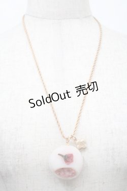 画像1: Q-pot. / 桜大福ネックレス  ピンク S-25-10-02-035-QP-AC-AS-ZS
