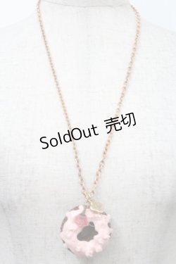 画像1: Q-pot. / Melty SAKURA Doughnutネックレス  ピンク S-25-10-02-036-QP-AC-AS-ZS