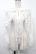 metamorphose / ドットチュールマント  白 S-25-10-02-041-ME-TO-HR-ZS