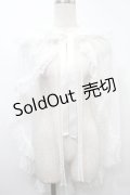 metamorphose / ドットチュールマント  白 S-25-10-02-041-ME-TO-HR-ZS