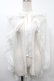 画像1: metamorphose / ドットチュールマント  白 S-25-10-02-041-ME-TO-HR-ZS (1)