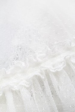 画像3: metamorphose / ドットチュールマント  白 S-25-10-02-041-ME-TO-HR-ZS