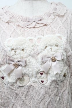 画像4: LIZ LISA / TwinBearsニットトップス  ピンク S-25-10-02-043-LO-TO-HR-ZS