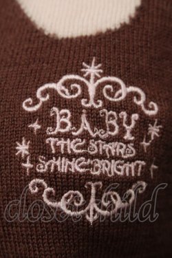 画像3: BABY,THE STARS SHINE BRIGHT / チョコレートカーディガン  ブラウンｘピンク S-25-10-02-046-BA-TO-HR-ZS