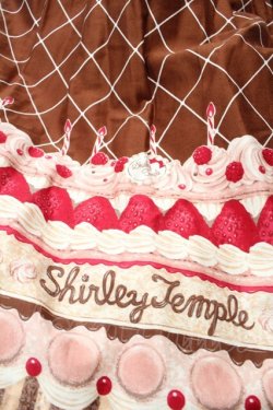 画像3: Shirley Temple / ケーキプリントジャンパースカート  ブラウン S-25-10-02-049-ET-OP-HR-ZS