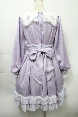画像2: BABY,THE STARS SHINE BRIGHT / Little Kitten Luluna ストライプワンピース  ラベンダー S-25-10-02-052-BA-OP-HR-ZS