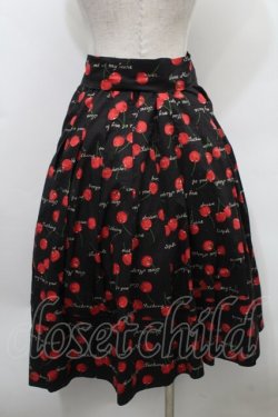 画像2: Jane Marple / Skipping cherries タックスカート  黒 S-25-10-02-056-JM-SK-AS-ZS