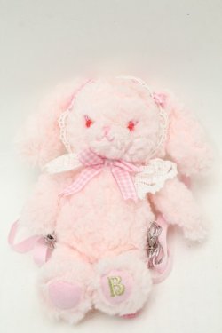 画像1: BABY,THE STARS SHINE BRIGHT / うさくみゃリュックミニミニ  ピンクｘピンクギンガムチェック S-25-10-02-002-BA-ZA-HR-ZS