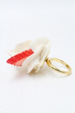 画像2: Q-pot. / ストロベリーホイップリング  白 S-25-10-02-012-QP-AC-AS-ZS