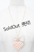 Q-pot. / サクラワッフルネックレス  ピンク S-25-10-02-019-QP-AC-AS-ZS