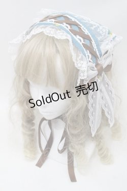 画像1: metamorphose / Dreamy Little Farmバブーシュカヘッドドレス  グリーン S-25-10-02-029-ME-AC-AS-ZS
