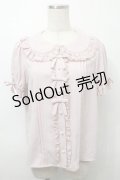 Ank Rouge / 3つリボンレースブラウス  ピンク S-25-10-03-037-CA-BL-HR-ZS