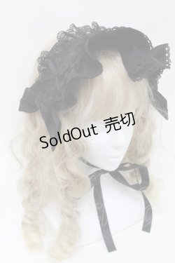 画像1: DearMyLoveEmily / Emilyハートチャームヘッドドレス  黒 S-25-10-03-003-LO-AC-HR-ZS