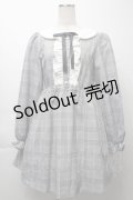 Ank Rouge / グレンチェックワンピース  グレー S-25-10-03-051-CA-OP-AS-ZS