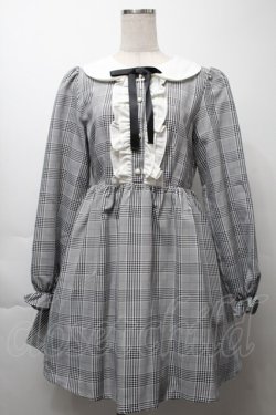 画像1: Ank Rouge / グレンチェックワンピース  グレー S-25-10-03-051-CA-OP-AS-ZS