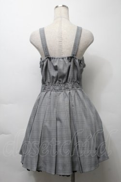 画像2: LIZ LISA / メッセージ刺繍プリーツジャンスカ  グレーｘ黒 S-25-10-03-053-LO-OP-AS-ZS