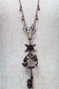画像2: axes femme / キーモチーフネックレス  ピンクゴールド S-25-10-03-004-AX-AC-AS-ZS