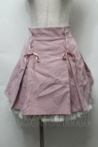 Secret Honey / バックリボン＆ティアードスカート  ピンクｘオフ S-25-10-03-057-CA-SK-HR-ZS