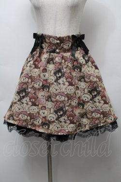 画像1: Ank Rouge / くまゴブランスカート  ベージュ S-25-10-03-059-CA-SK-HR-ZS