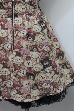 画像3: Ank Rouge / くまゴブランスカート  ベージュ S-25-10-03-059-CA-SK-HR-ZS