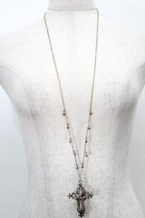 axes femme / クロスバタフライネックレス  シルバー S-25-10-03-005-AX-AC-AS-ZS