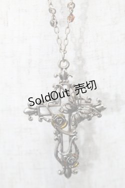 画像2: axes femme / クロスバタフライネックレス  シルバー S-25-10-03-005-AX-AC-AS-ZS