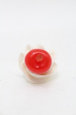 画像2: Q-pot. / チェリーホイップリング  白ｘ赤 S-25-10-03-001-QP-AC-AS-ZS