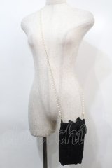 PINK HOUSE / パールチェーンスマホポシェット  黒 S-25-10-03-007-LO-BG-HR-ZS