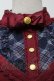 画像3: axes femme / 柄ブロッキングプルオーバー  ワイン S-25-10-03-015-AX-TO-AS-ZS (3)