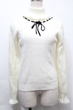 画像1: Ank Rouge / ハイネックニットトップス  オフ S-25-10-03-019-CA-BL-HR-ZS